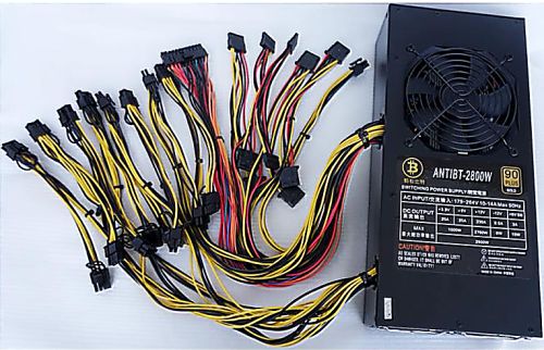 ANTIBT-2800W 90+ Gold Power supply for ASIC Miners (PSU), 2800W.