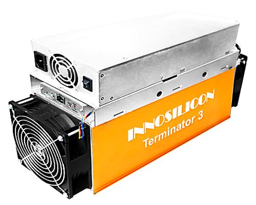 Innosilicon Terminator 3 (T3), 43Th/s, SHA-256, 2100W (BTC майнер).