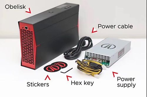 Obelisk SC1, 550 Gh/s, 500W, 28 nm, Blake2B и Blake2B-Sia (SC).