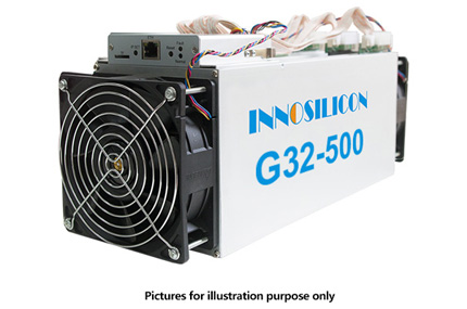 Innosilicon G32-500, 100GPS/ 20GPS, 520W.