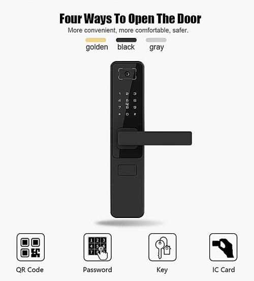 QR code smart door lock.