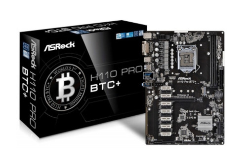 Материнская плата ASRock H110 Pro BTC+.