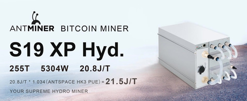 Antminer S19 XP Hyd., 255Th/s, 5304W, SHA-256 (BTC/ BCH/ BSV) гидро майнер.